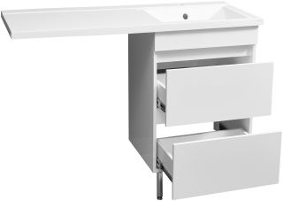 Тумба под раковину для стиральной машины Stella Polar Мадлен 120 белый SP-00000406